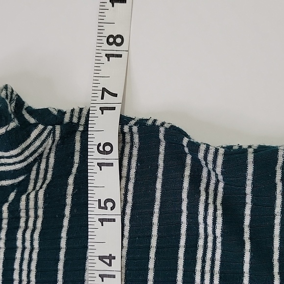 Rue 21 Teal and White Striped Top SZ XL - Picture 5 of 8